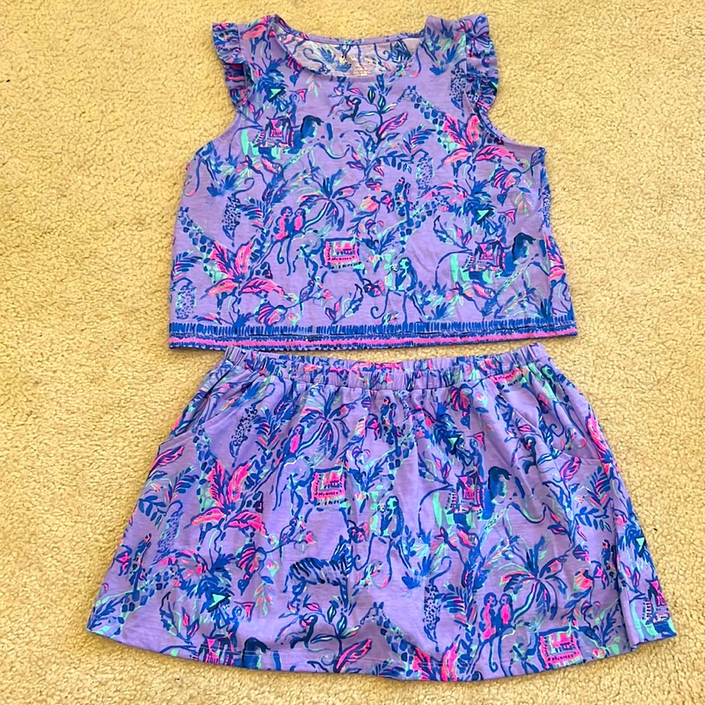 Lilly Pulitzer girls 2-piece set. Never worn. Size XL 12-14